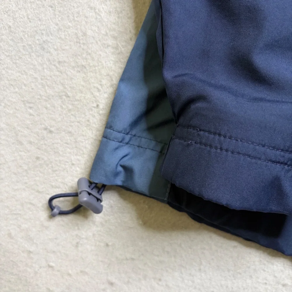 Nike Track Jacket Mens M Navy Blue Vintage 90s Windbreaker Full Zip Futura Logo